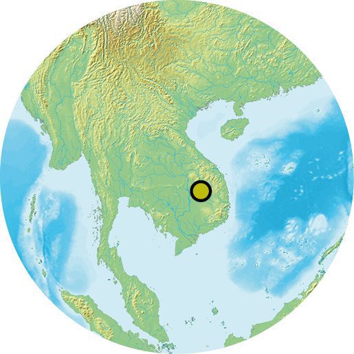 Location of Khone Falls