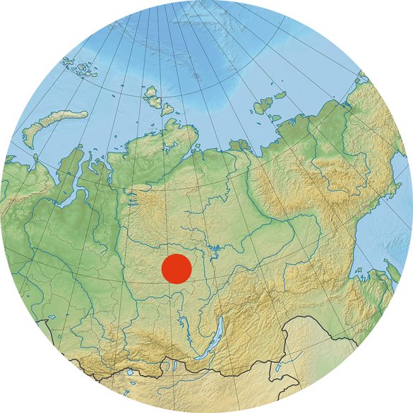 Location of Tunguska