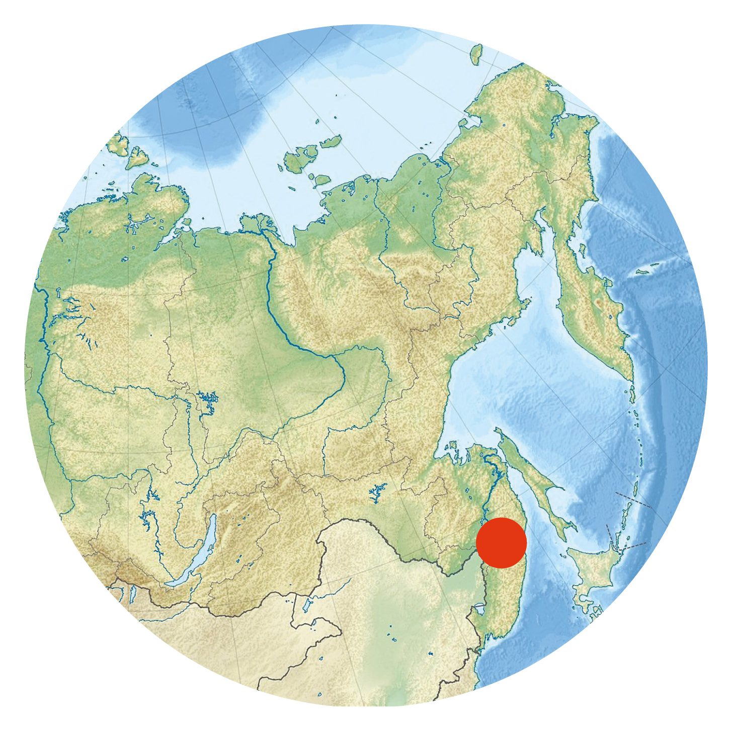 Location of Sikhote-Alin