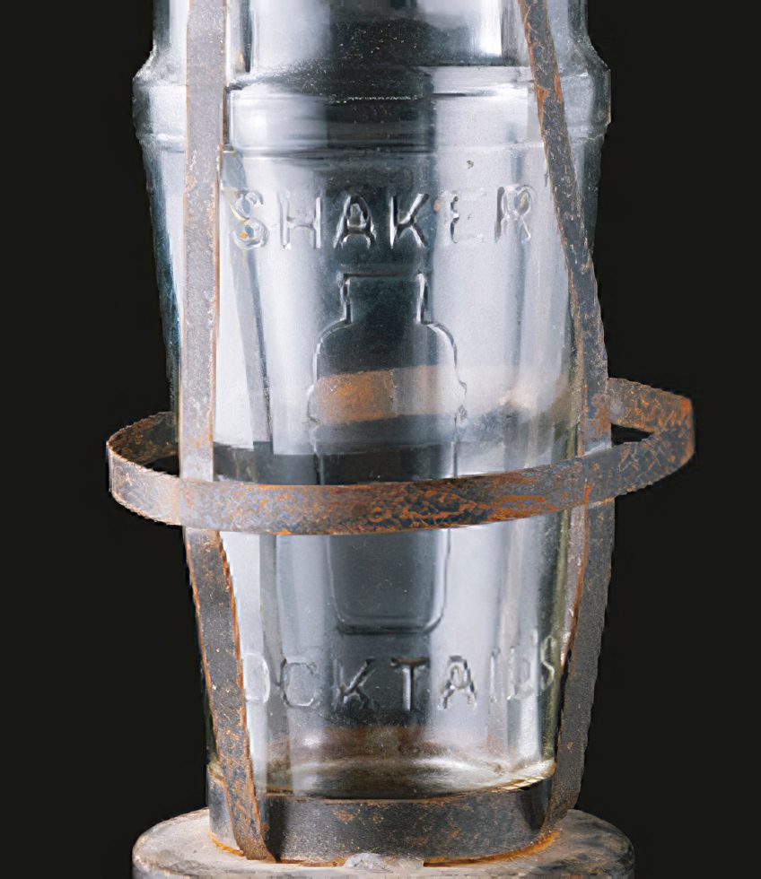 Prototype of the lava lamp manufactured by Alfred Dennett