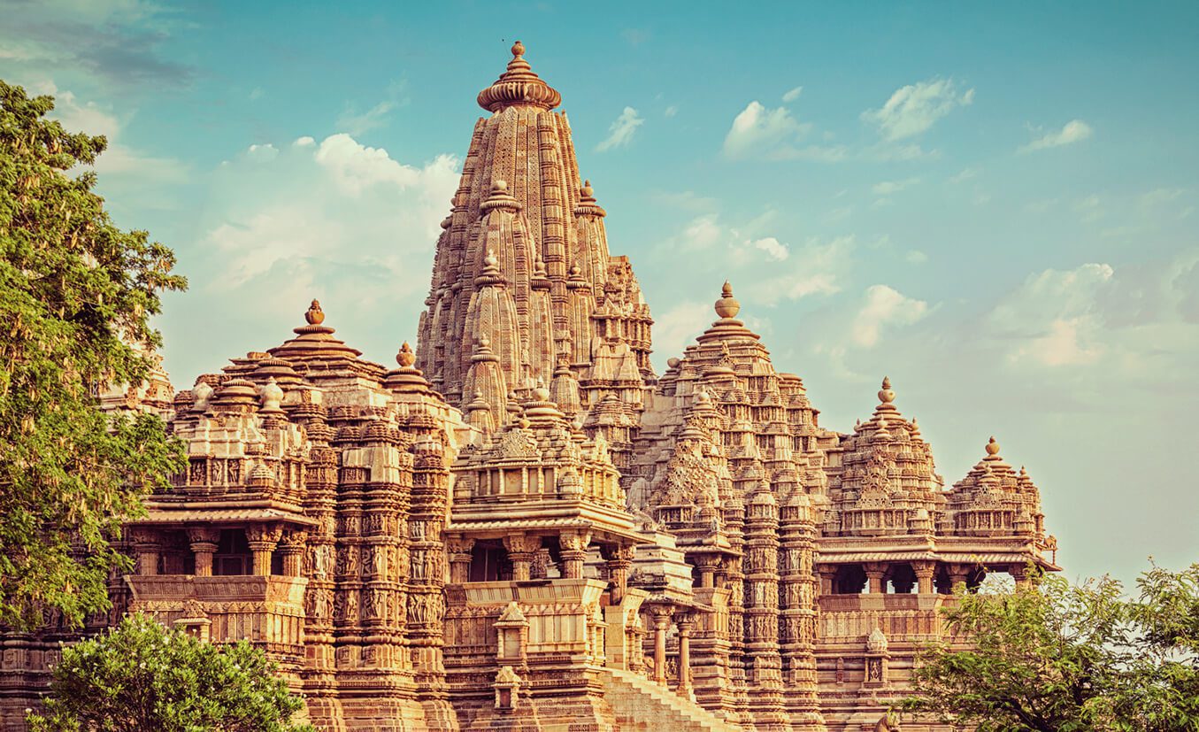 The Khajuraho Group of Monuments as an example of fractals.