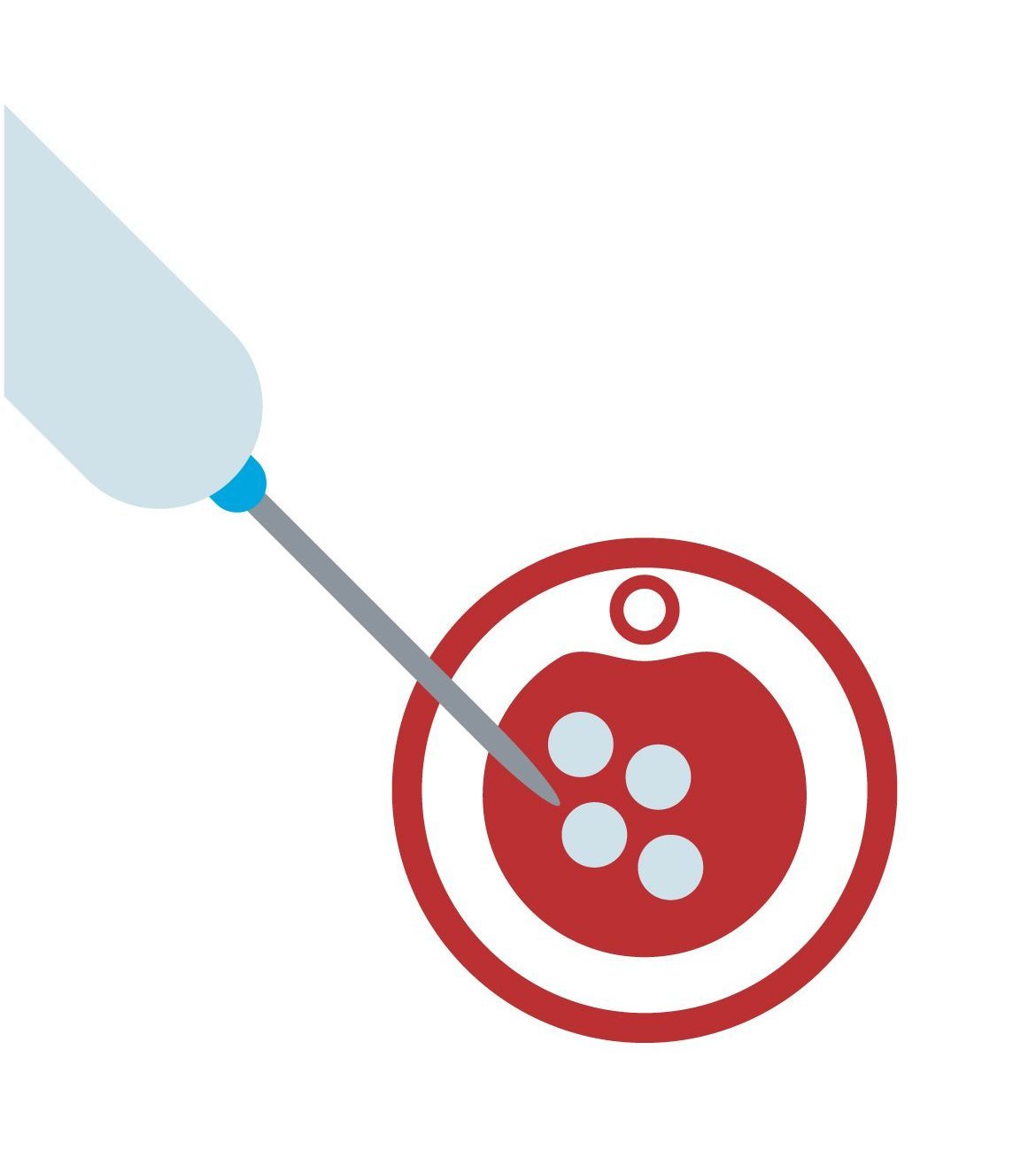 In the place of water, cryoprotectants are inserted into the cells