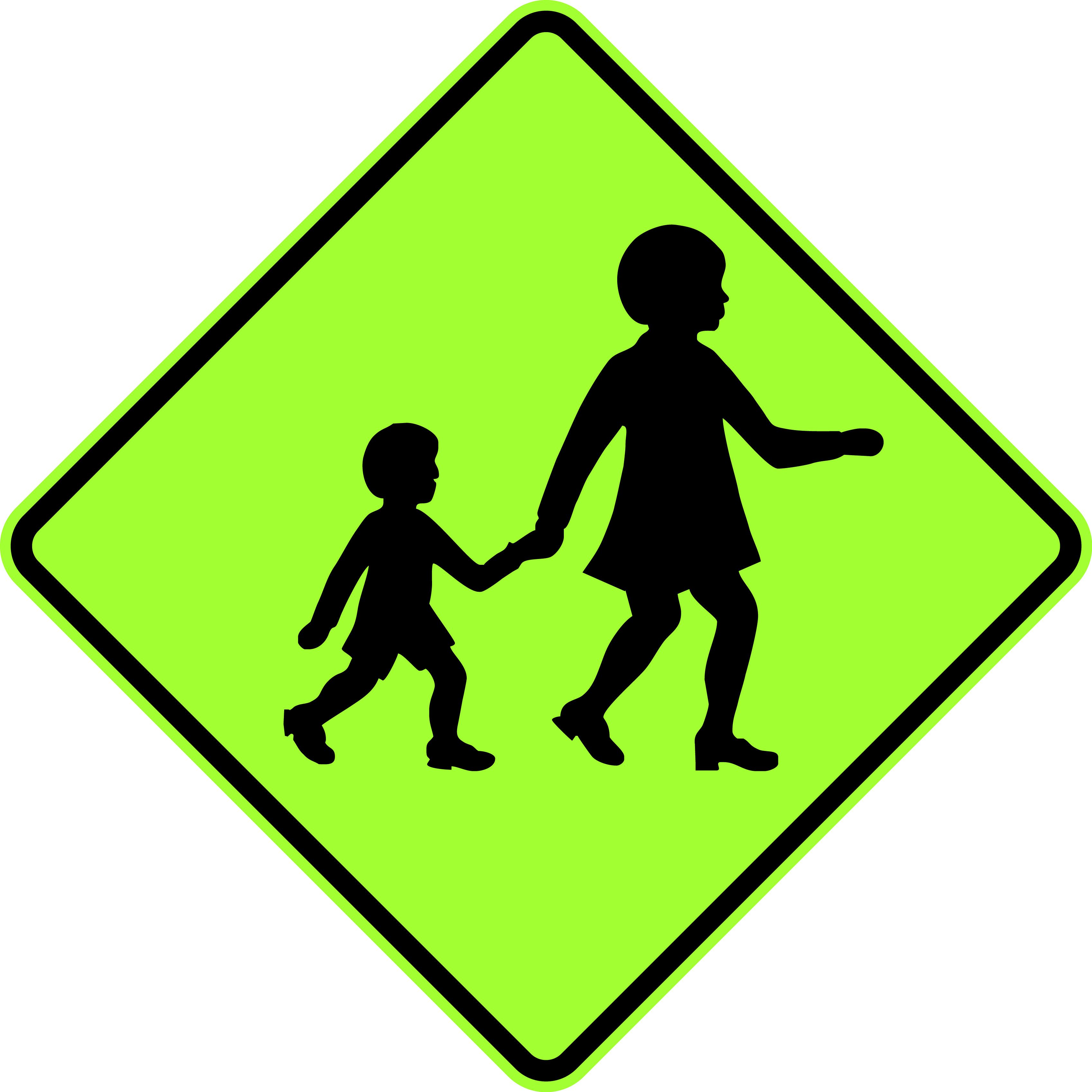The “watch for children” sign in Australia