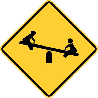 The “watch for children” sign in US