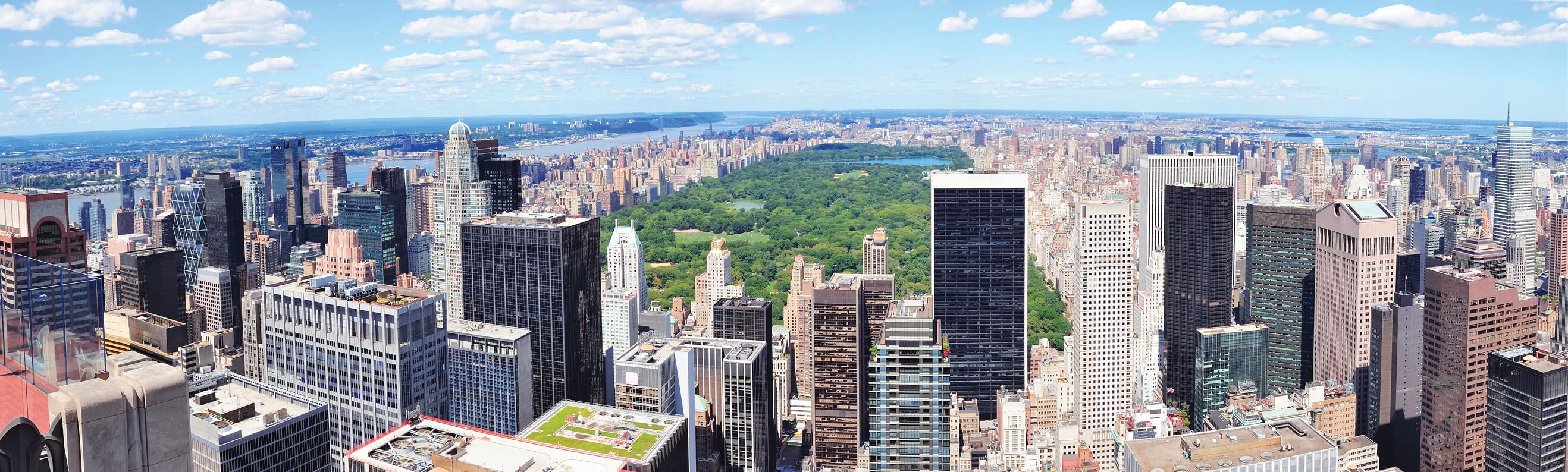 Panoramic view of New York City’s Central Park