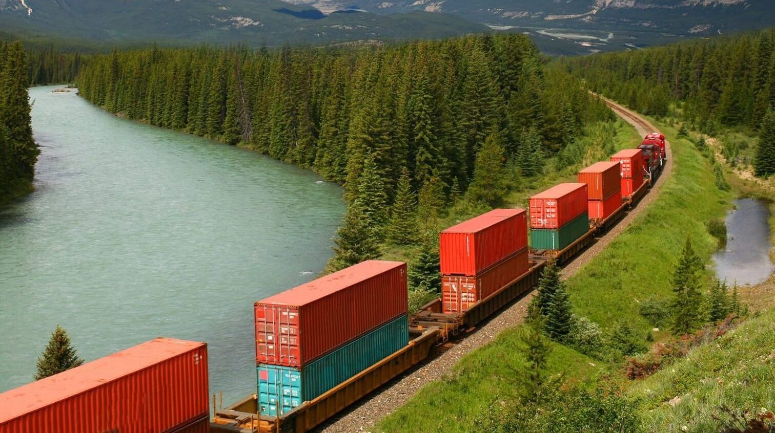By railroad