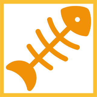 An orange shape on a yellow background.