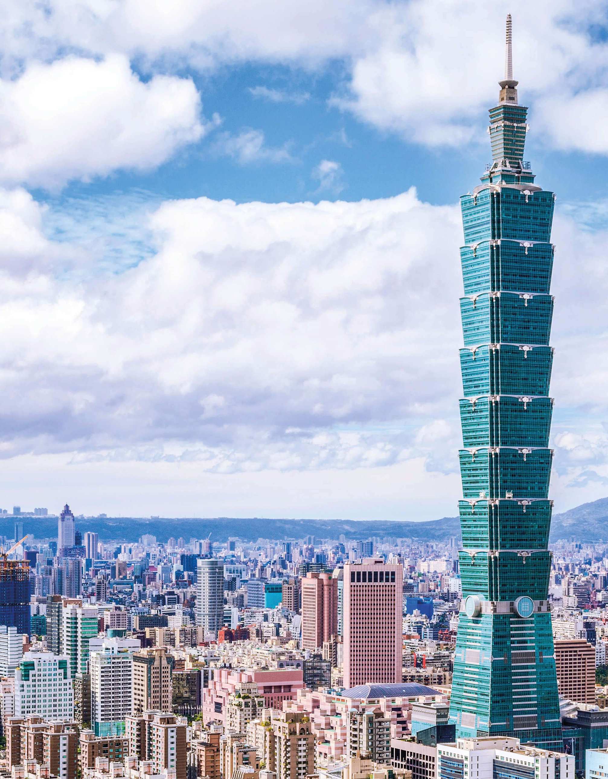 Taiwan's tallest building, the Taipei 101.